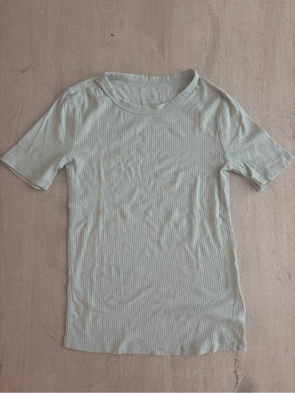 a new day Pale Mint Ribbed Short Sleeve Tee